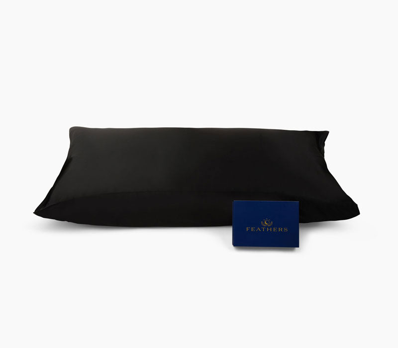 Black Ink Silk Pillow Case