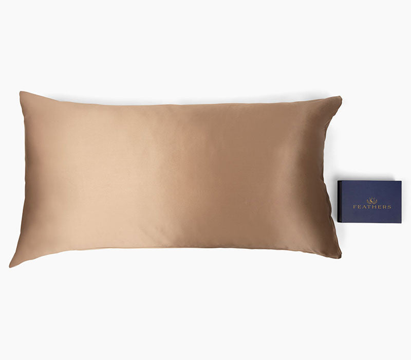 Dusty Beige Silk Pillow Case