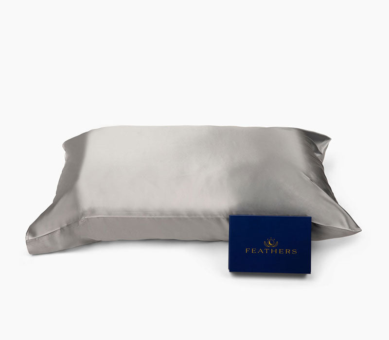 Black Ink Silk Pillow Case